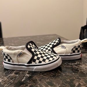 Shoes that she just grew out of && are taking you space